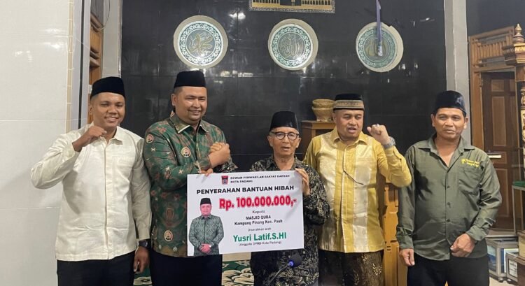 Yusri Latif  Dukung Pembangunan Masjid Quba Kampuang Pinang